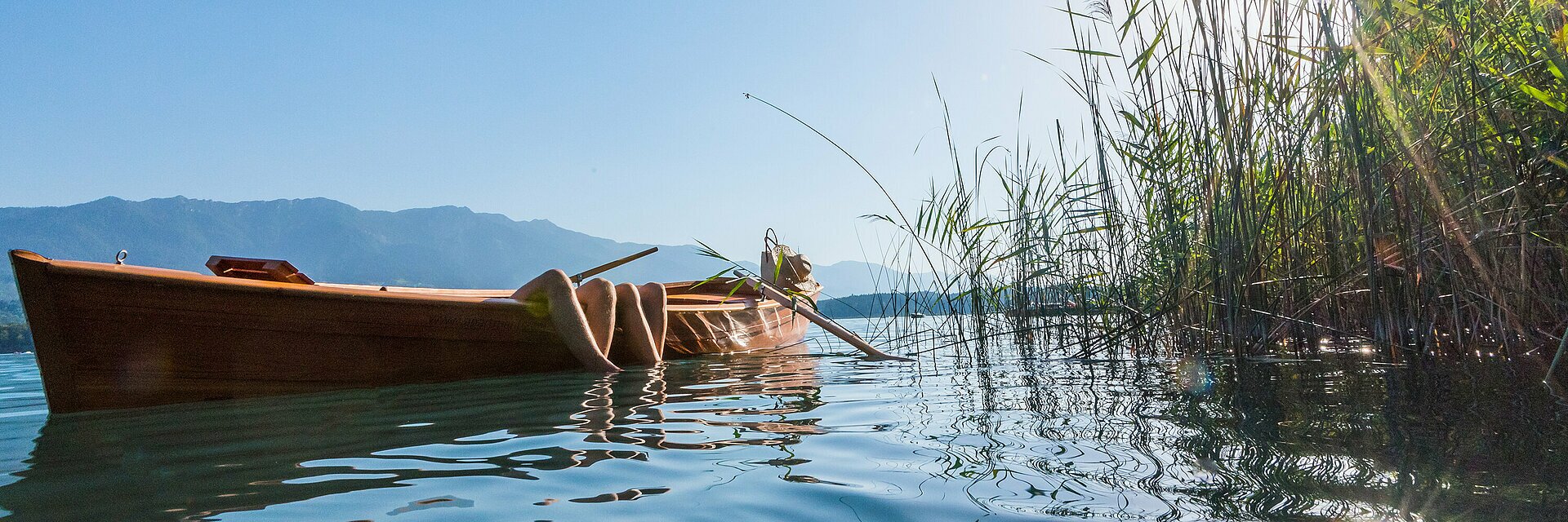 Kärnten: Boot auf einem See